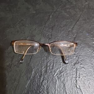 Michael Kors MK127 Brown Metal Rectangle Eyeglasses Frames 49-19 135